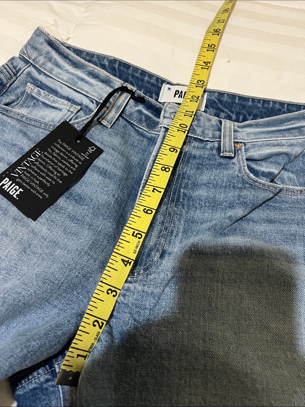 PAIGE Harper Wide-Leg Jeans in Medium Blue - Picture 13 of 17